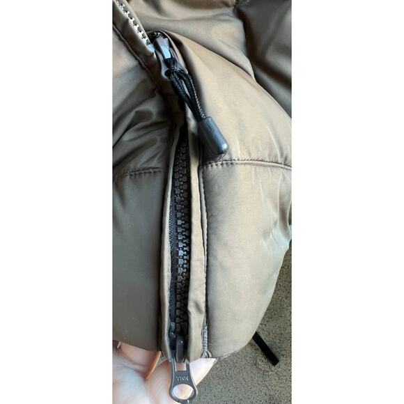 Eddie Bauer Premium Brown Goose Down Puffer Vest Full Zip Pockets Adult XL Tall - Picture 16 of 16